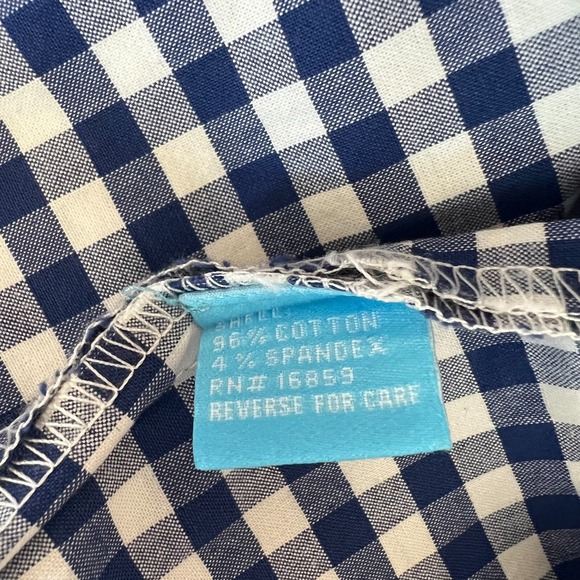 J McLaughlin Womens Shorts Size 2 Blue White Gingham - Picture 4 of 4